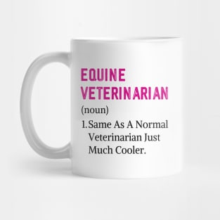 Future Equine Vet Vintage Horse Veterinarian Mug